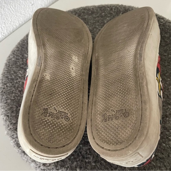 COACH Cameron Womens Chalk/Coral/Multi Slip On Loafer Shoes size 6.5 - Picture 6 of 9